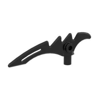 10db MOC 98141 Fegyver Kasza sarló alakú Penge, Recés Bár Tégla Alkatrészek építőkövei Részecske DIY Gyerekek Játék Születésnap Ajándék