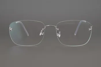 2021 Könnyű Titán Szemüveg Keret, Férfiak, Nők, Keret Nélküli Receptet Tér Szemüveg Keretek Rövidlátás Optikai Screwless Szemüveg