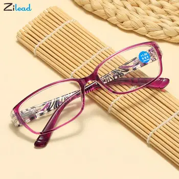 Zilead Dioptria+1+1.5+2+2.5+3+3.5+4 Anti Kék Fény Olvasó Szemüveg Nők Férfiak Presbyopic Szemüveg Nyomtatás Olvasó Szemüveg