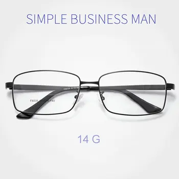 Új Érkezés Teljes Felni Optikai Szemüvegek a Tavaszi Zsanérok Ötvözet Váz, Szemüveges Férfi Üzleti Stílusú, Téglalap alakú Szemüveg