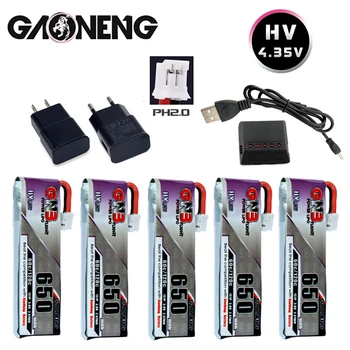 GNB-1S HV Lipo akkumulátor 3.8 V 650mAh 60C/120C 4.35 V PH2.0 Plug Tinyhawk Snapper7 E010 M80S Tiny7 Beta85 Drón, Töltő