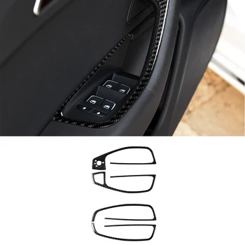 Ablak Üveg Lift Kapcsoló Panel, Dekorációs Matrica Takarja Trim Matrica Audi A6 S6 C7 A7 S7 4G8 2012-2018 Autó Tartozékok