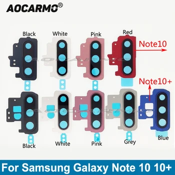 Aocarmo Hátsó Hátsó Kamera Objektív Üveg Gyűrű Fedél Keret Ragasztó Samsung Galaxy Note 10 + 10+ Note10 Cserealkatrészek