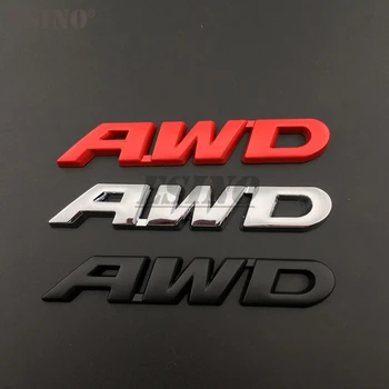 3D-s V6-os AWD Autó Fém Ötvözet Sárvédő Csomagtartó Adhensive Jelvény Test Hátsó Displaceme Jelkép Toyota Highlander V6